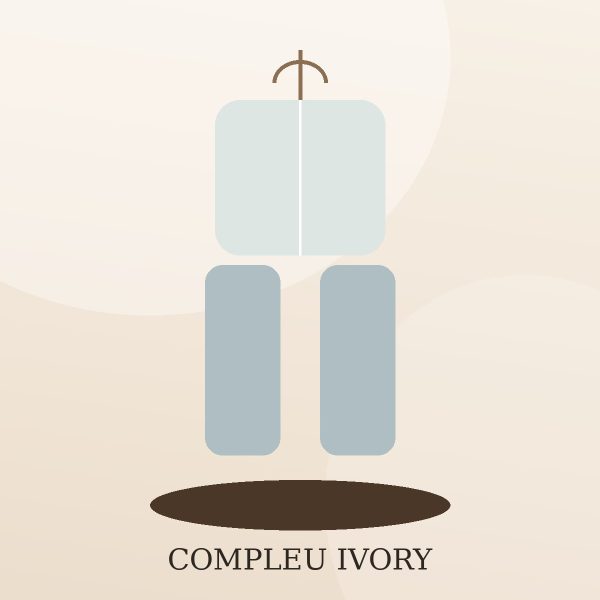 Compleu bumbac ivory