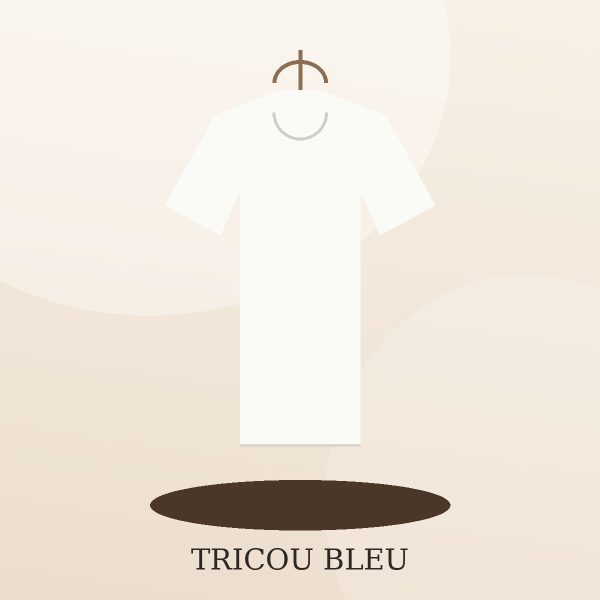 Tricou oversized bleu